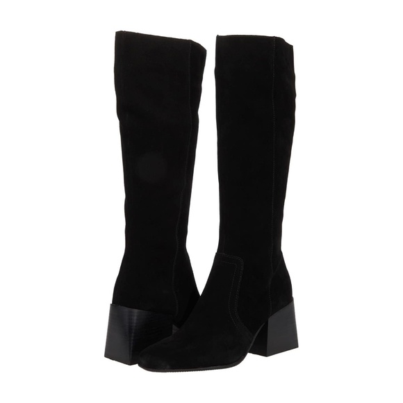 NWOT Blondo Tessa Waterproof Black Suede Boots (size 8.5) - Picture 1 of 6
